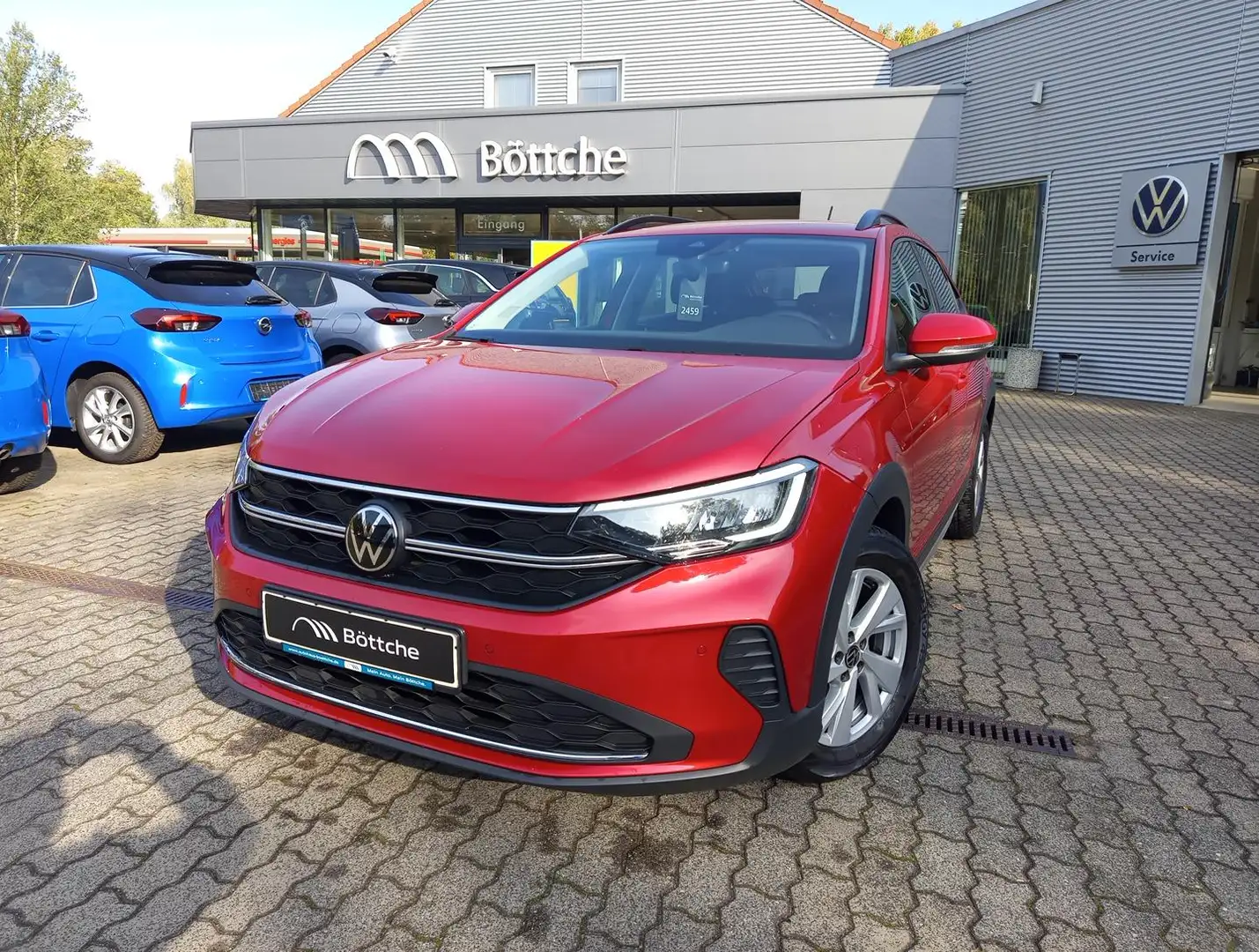 Volkswagen Taigo 1.0 Life TSI LED/Navi/SHZ/DAB/PDC/Allwetter Rot - 2