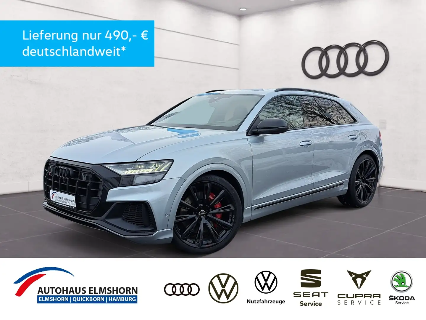 Audi SQ8 TFSI quattro tiptr. PANO STANDHEIZ B&O HEAD MATRI Silber - 1