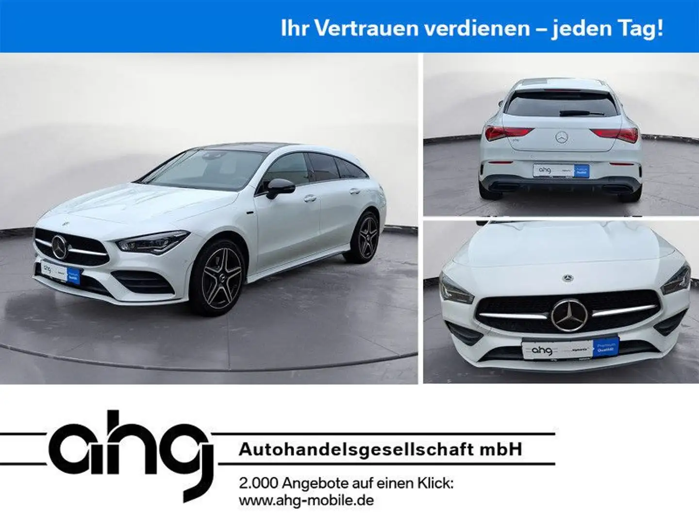 Mercedes-Benz E 50 AMG CLA 250 e DCT Tempom.aktiv Panoramadach Bluetoot Weiß - 1