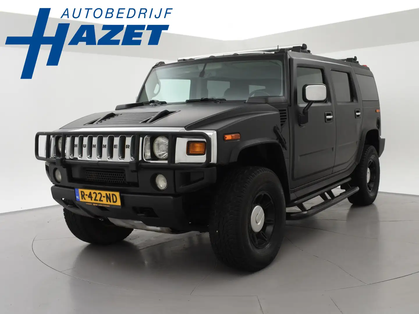 HUMMER H2 6.0 V8 5-PERS. MAT ZWART + SCHUIFDAK | STANDKACHEL Zwart - 1