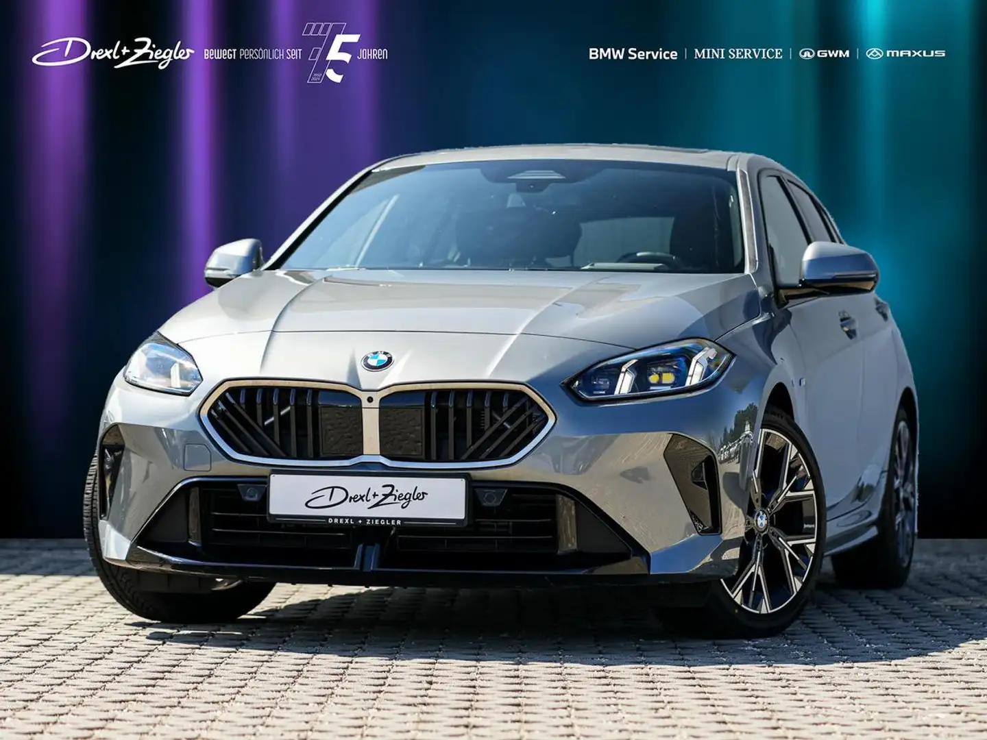 BMW 120 M-Sport AHK aLED PANO HeadUp KoZg 360° Grau - 1