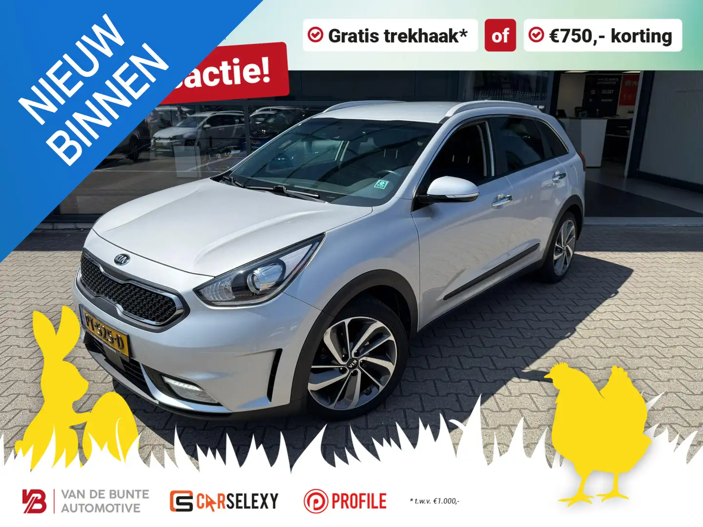 Kia Niro 1.6 GDi Hybrid ExecutiveLine *Trekhaak & ACC* Grijs - 1