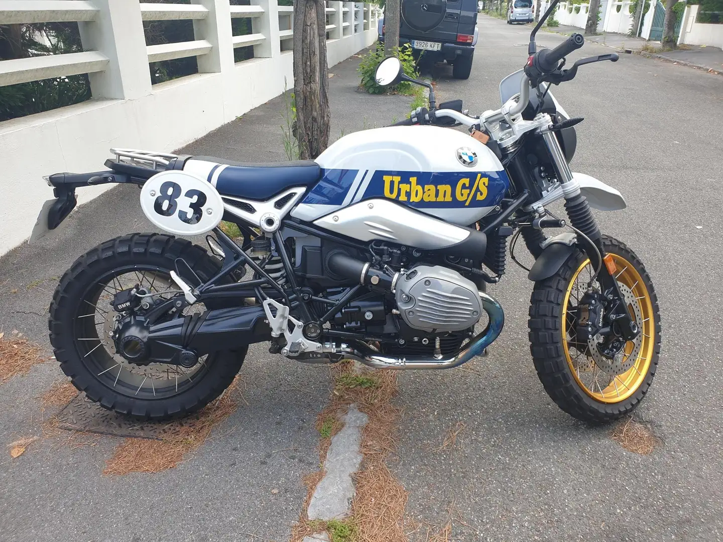 BMW R nineT HUBERT AURIOL DAKAR N°32/40 Blanc - 1