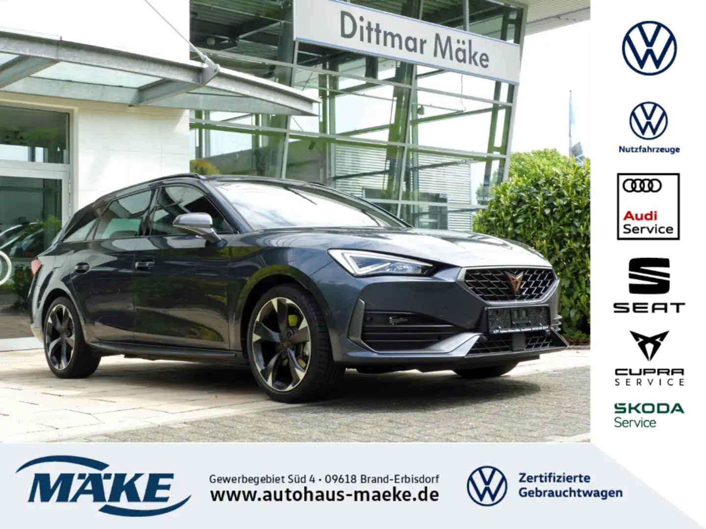 CUPRA Leon SP e-Hybrid 1.4TSI DSG AHZV RFK ACC LED DCC Gris - 1