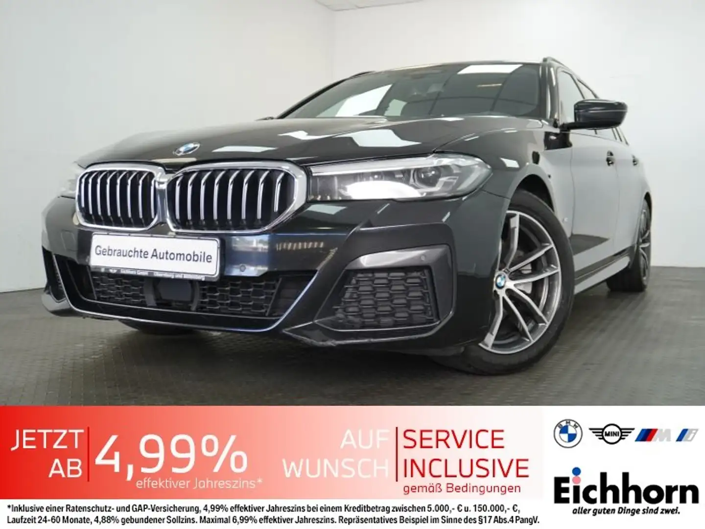BMW 520 d Touring M Sportpaket *AHK.ACC.PARKASSIST* Noir - 1