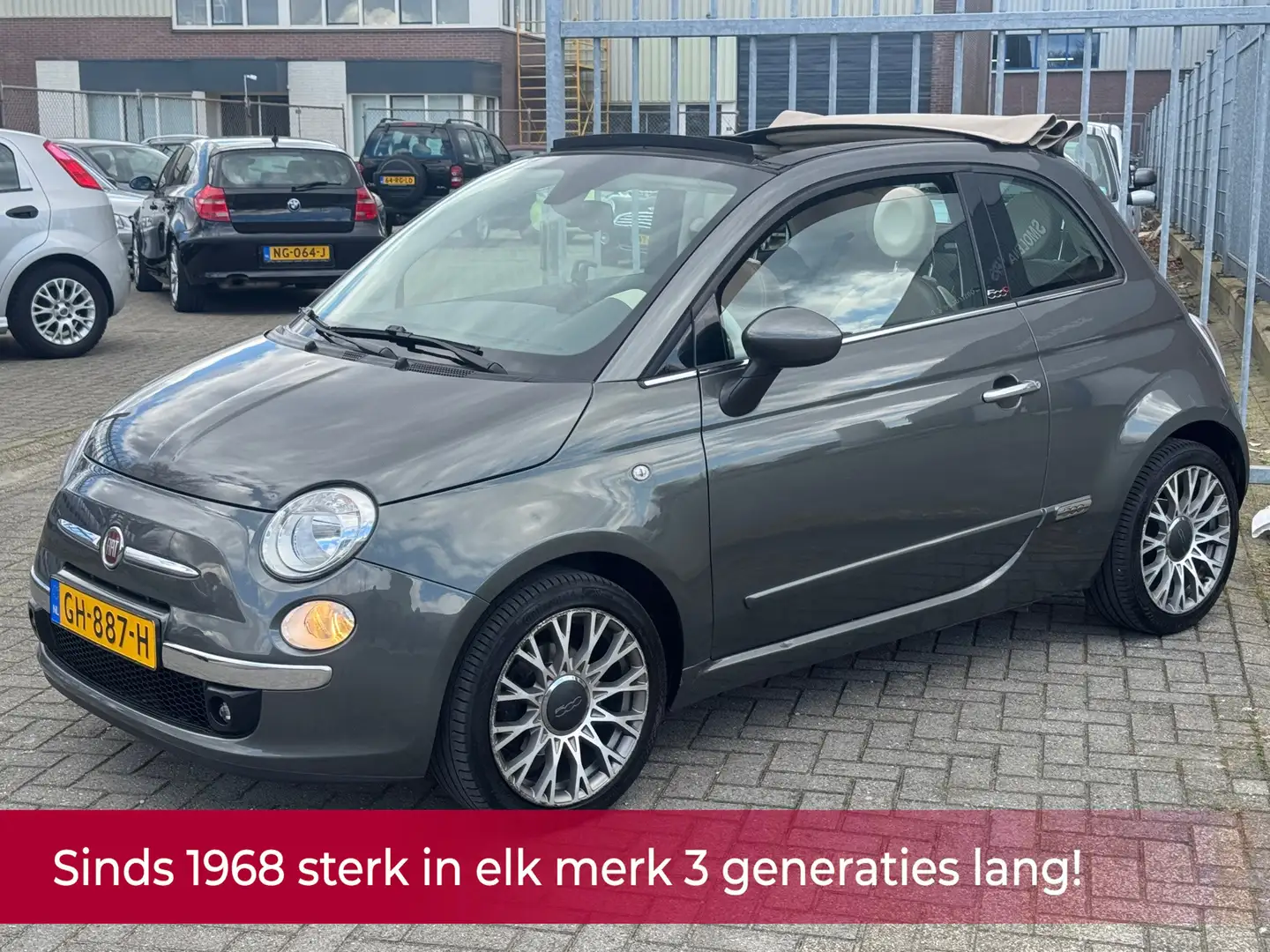 Fiat 500C 0.9 TwinAir Turbo Lounge AUTOMAAT! NL AUTO NAP! Le Grey - 1
