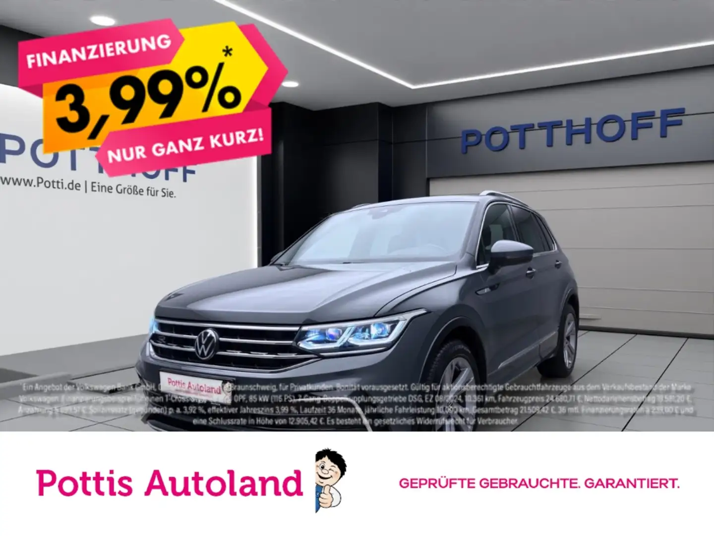 Volkswagen Tiguan 2.0 TDI DSG R-LINE NAVI IQ.LIGHT PDC SITZHZG Grau - 1