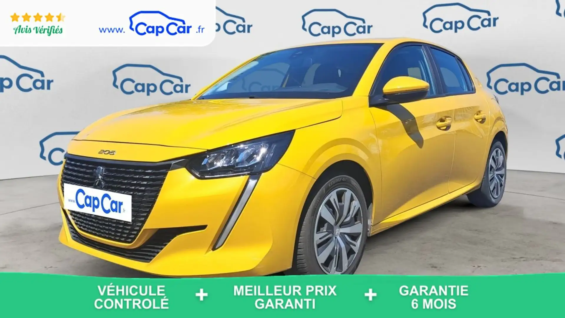 Peugeot 208 1.2 PureTech 75 Active Business Jaune - 1