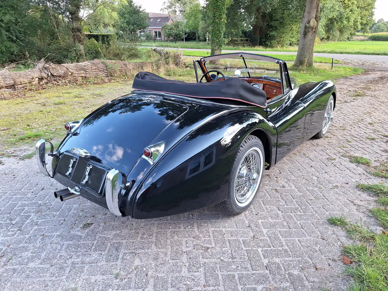 Jaguar XK 120 DHC (1953) 8-cyl. black in like new condition!, foto 2