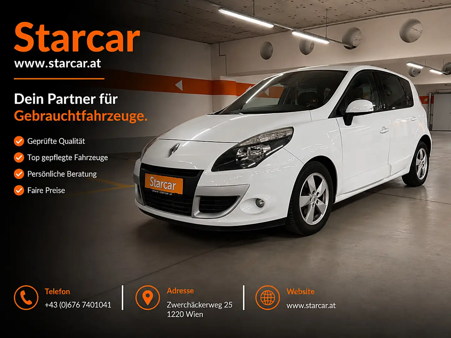 Renault Scenic Scénic III Dynamique 1,9 dCi DPF Weiß - 1