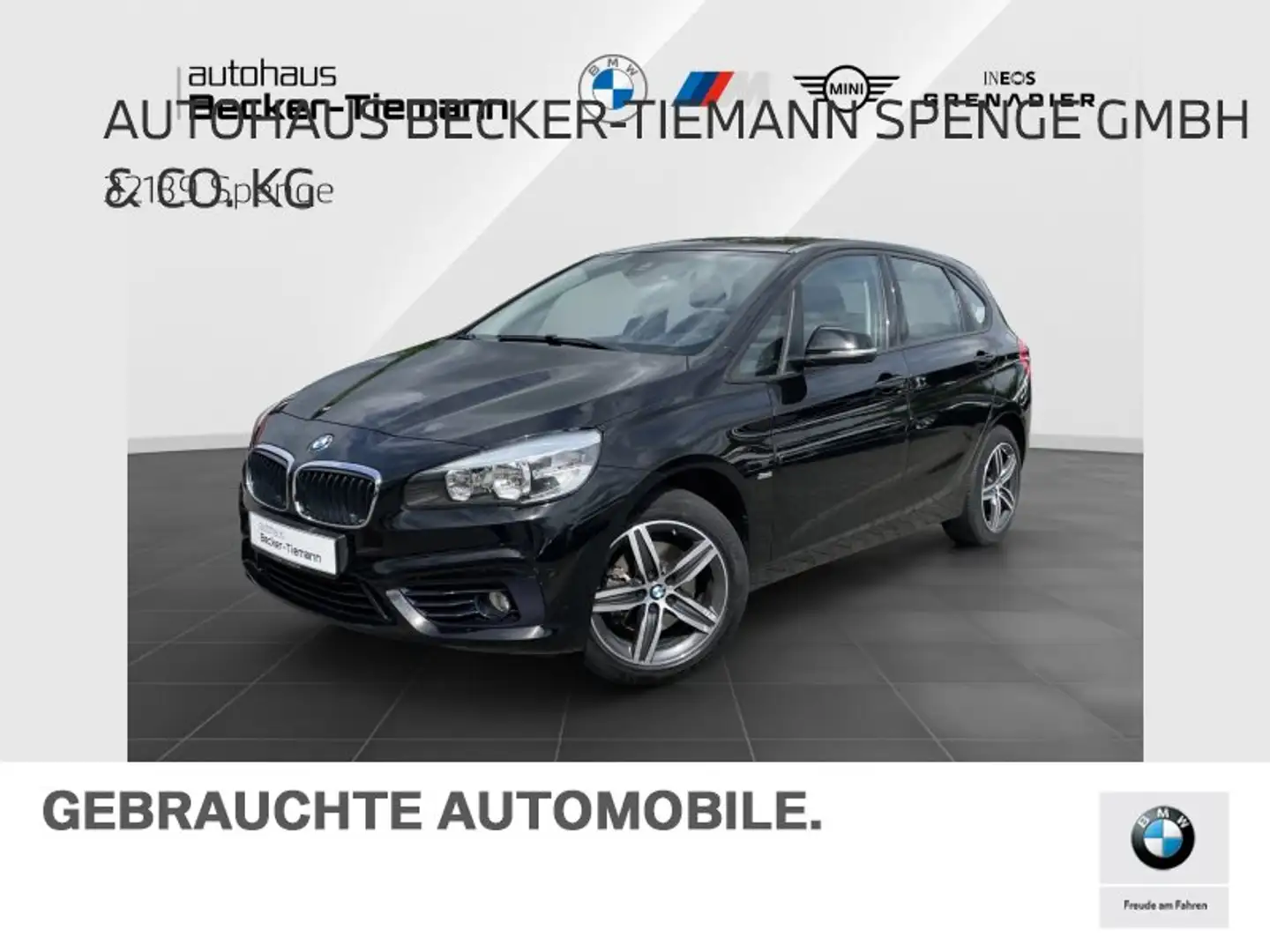 BMW 218 i Active Tourer*SPORT LINE*AHK*NAVI*PDC*SHZ* Zwart - 1