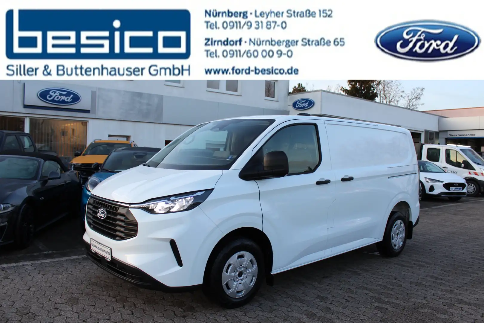 Ford Transit Custom Trend 320 L1 2,0EcoBlue*Automatik*ACC*Navi*Kamera* Weiß - 1
