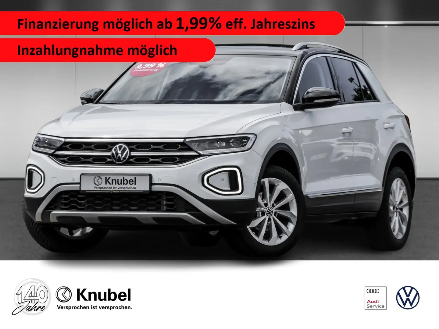 Volkswagen T-Roc Style 1.5 TSI DSG LED+ Navi AHK ACC ParkAss. Wit - 1