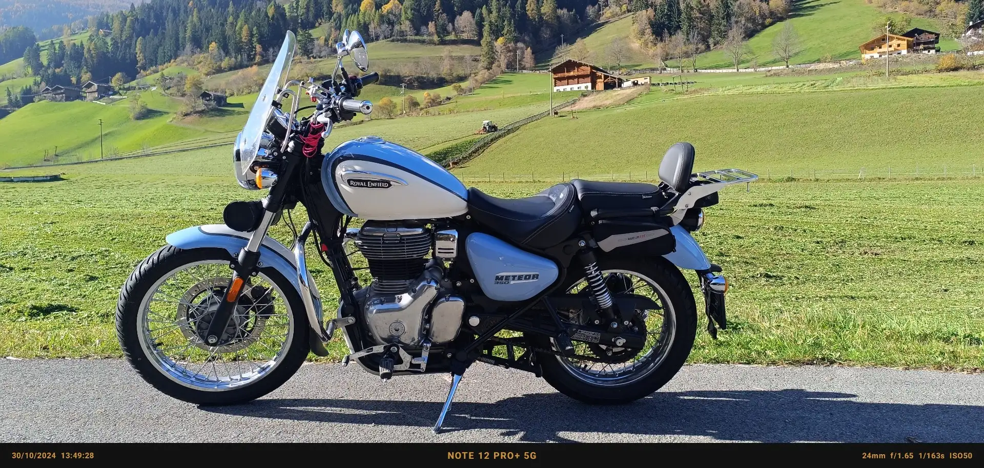 Royal Enfield Meteor 350 gomme come nuove, accessoriata presa USB Bluetooth Azul - 1