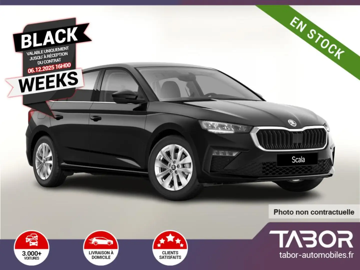 Skoda Scala 1.0 TSI 116 DSG Selec LED GPS Keyl Noir - 1