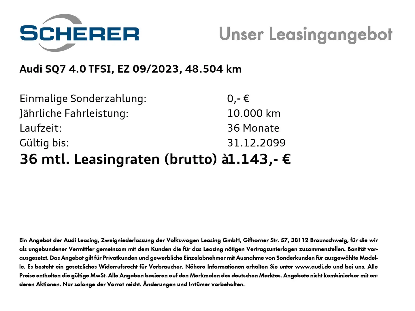 Audi SQ7 4.0 TFSI tiptronic RFK AHK B&O LED GRA Grau - 2