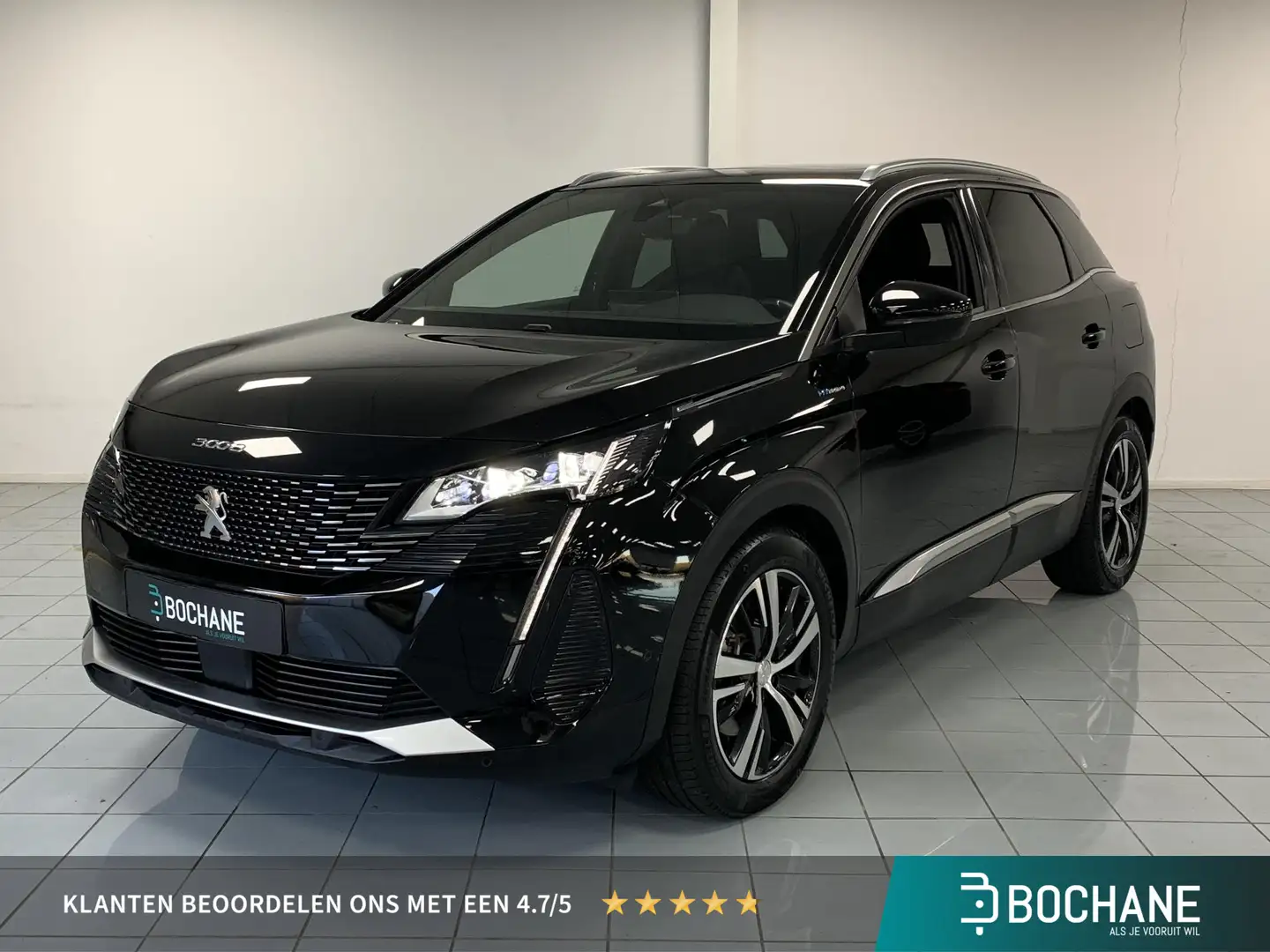 Peugeot 3008 1.6 HYbrid4 300 GT SOH 98,1 % | PANORAMADAK | ACHT Noir - 1