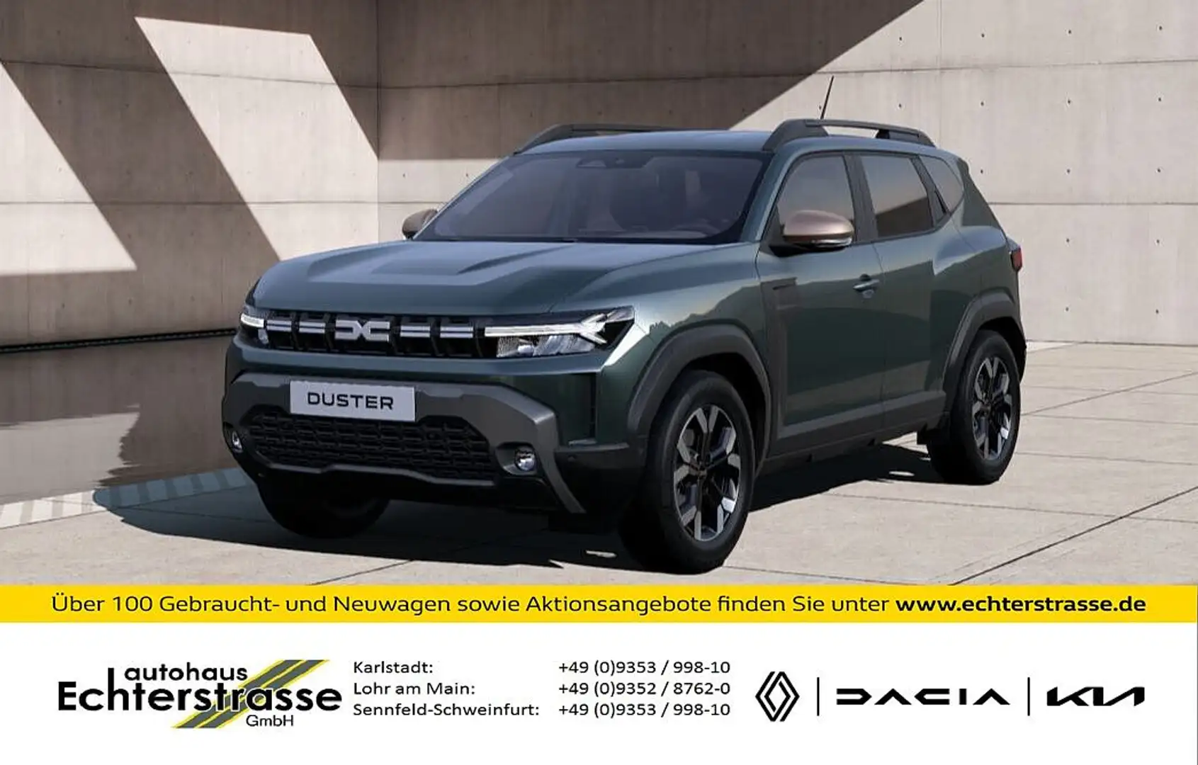 Dacia Duster TCe 130 4x4 Extreme +SHZ+360° Grün - 1