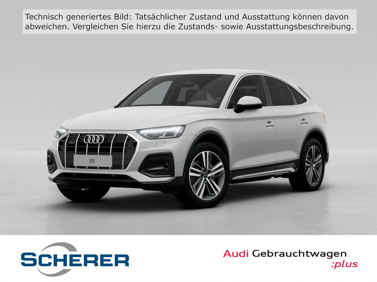 Audi Q5 40 TFSI quattro S tronic S line B&O Weiß - 1