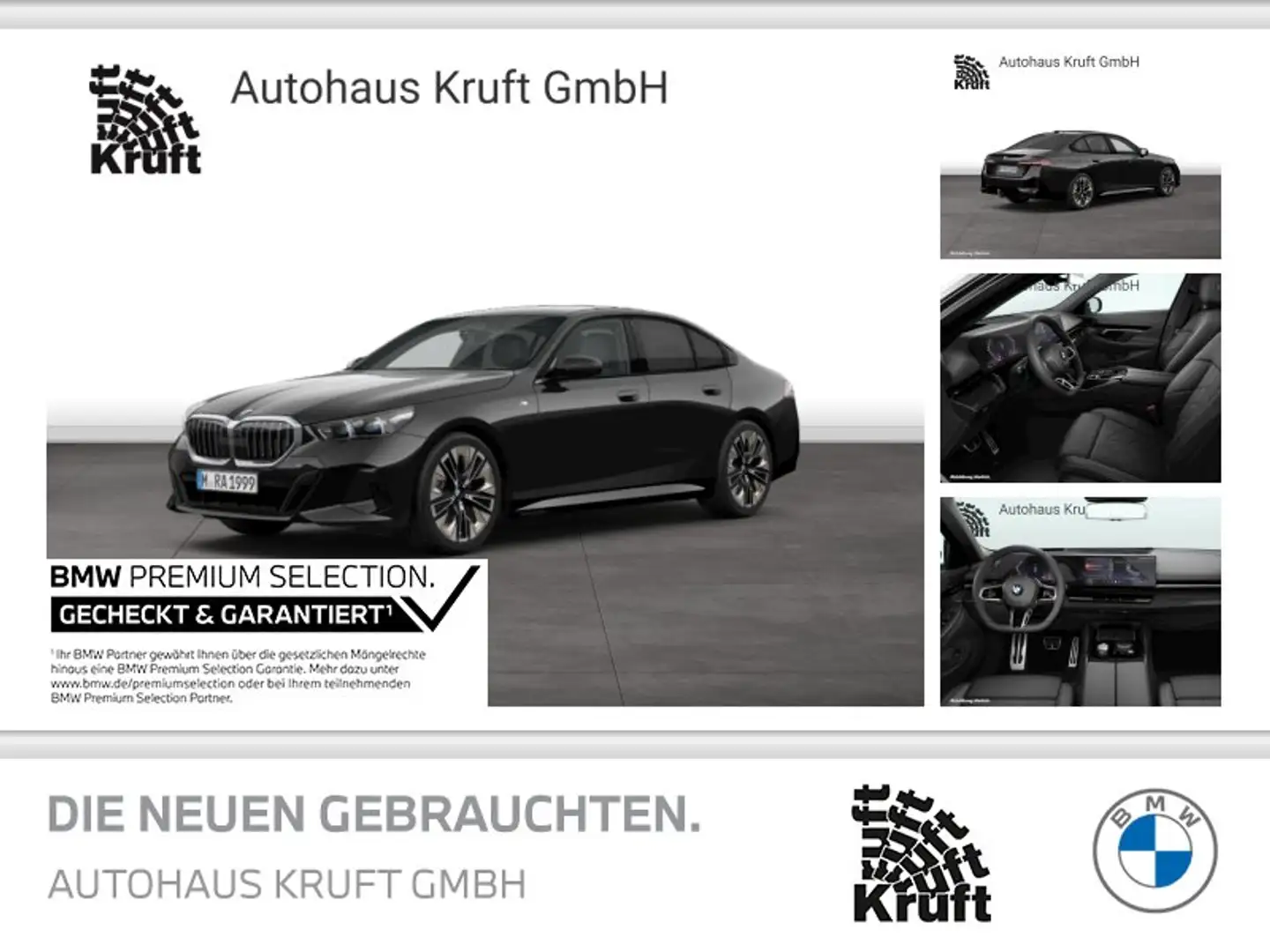 BMW 520 d xDrive M SPORT+STANDHZ+KAMERA+PANO+AHK+ACC Schwarz - 1