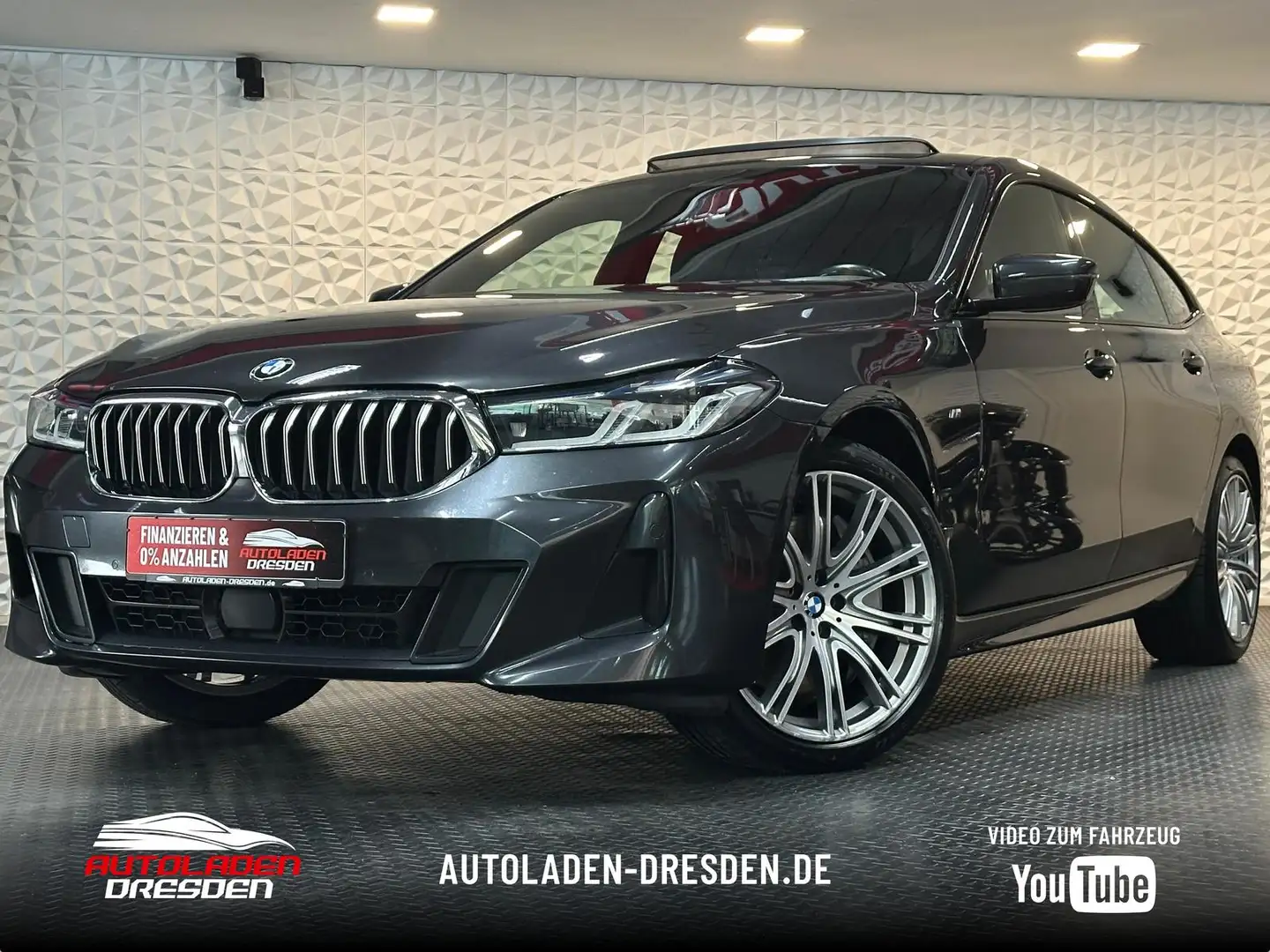BMW 640 640d GT xD M SPORT PAKET LASER#PANO#H&K#HUD#AHK Grau - 1