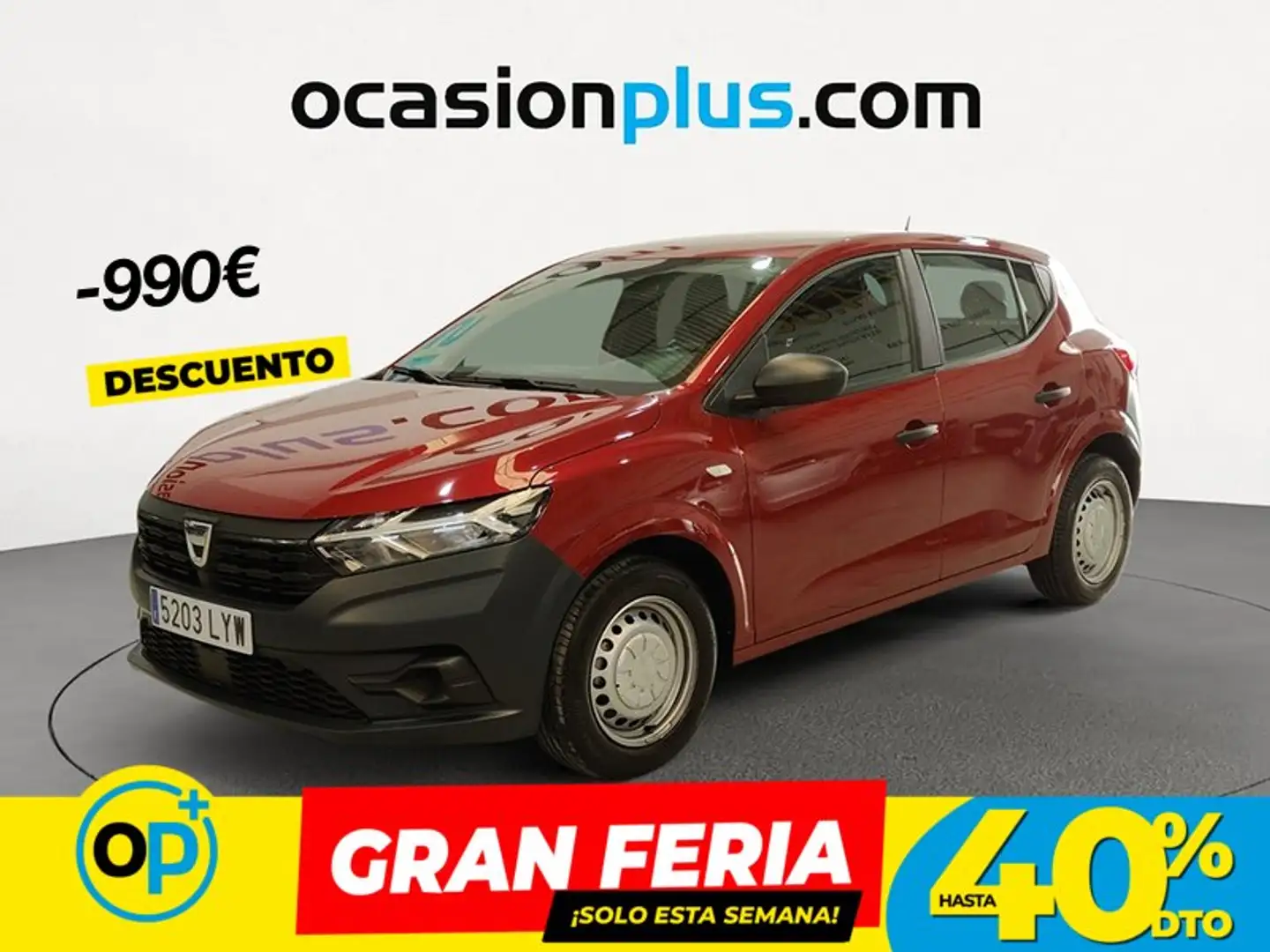 Dacia Sandero SCe Access 49kW Rojo - 1
