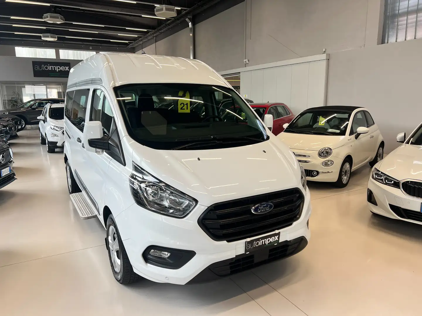 Ford Transit Custom 320 L2H1 9 POSTI UNICO PROPR.+IVA Blanco - 1