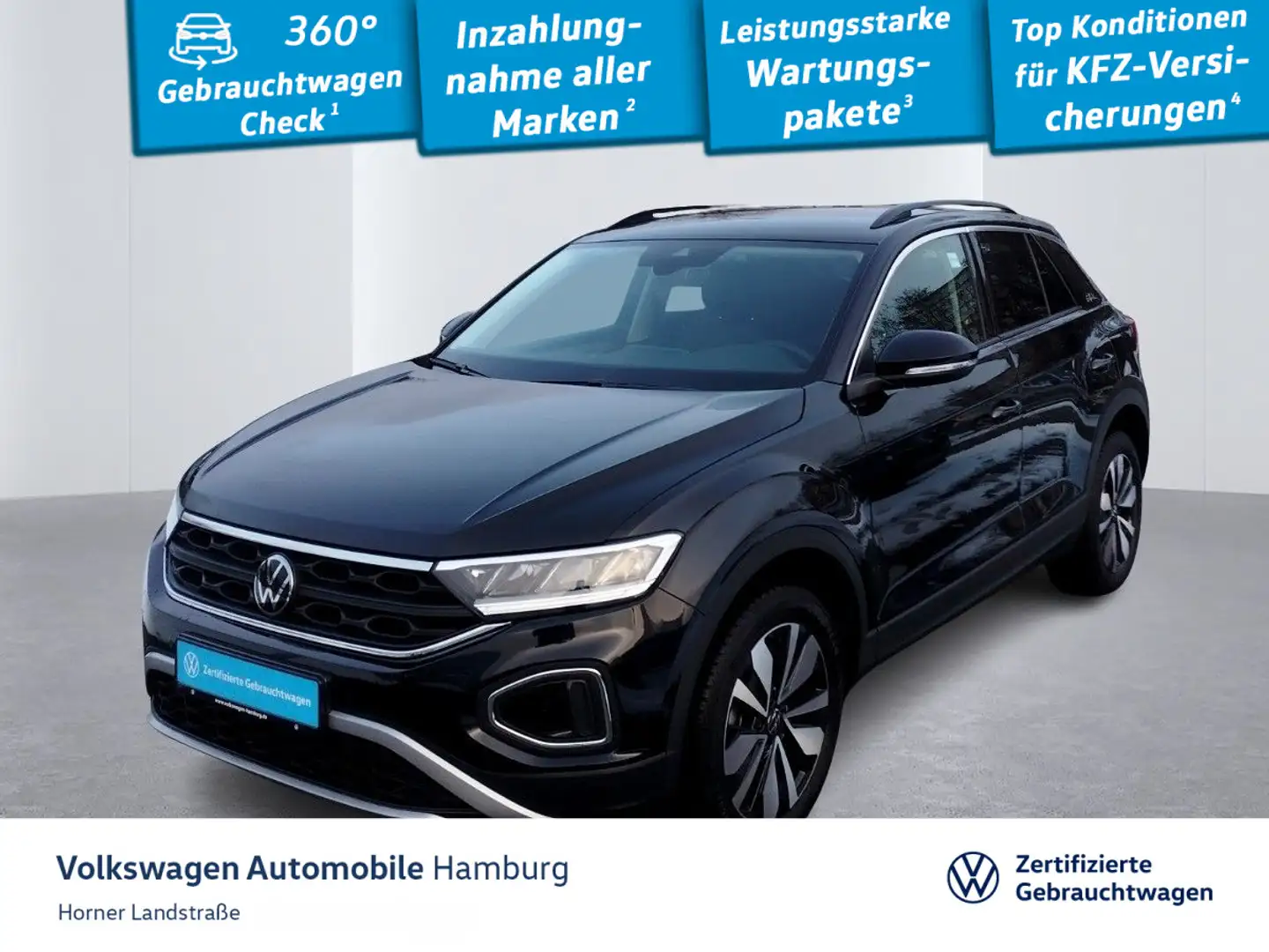 Volkswagen T-Roc Goal 1.0 TSI Sitzheizung Einparkhilfe Schwarz - 1