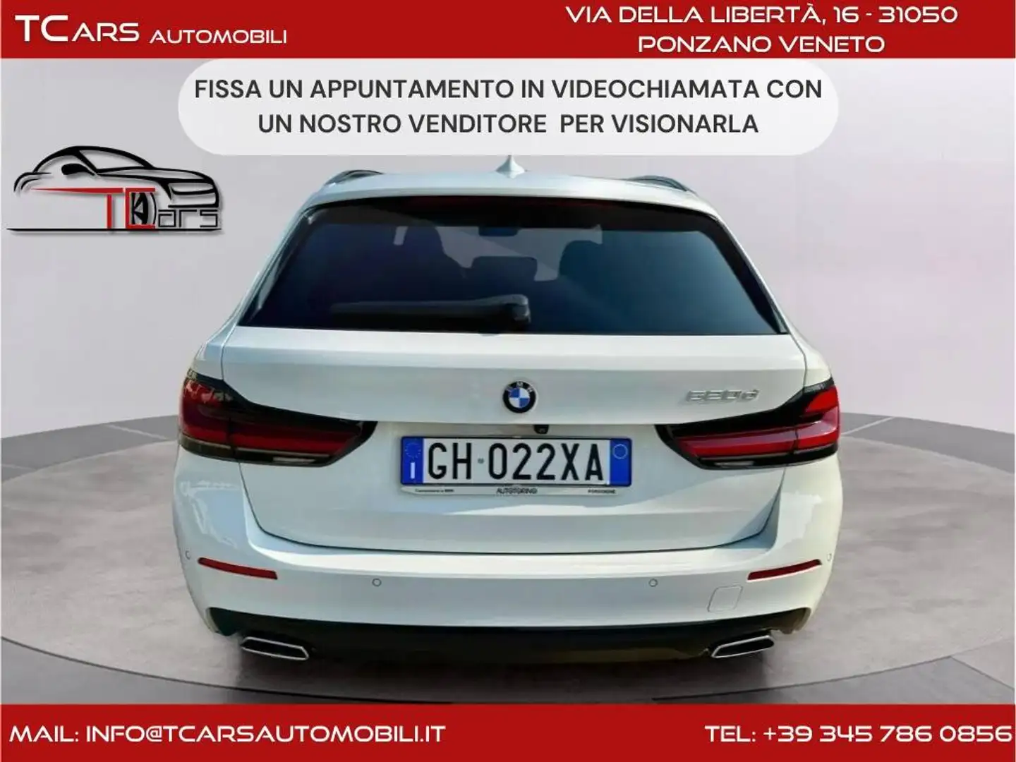 BMW 520 520d 2.0 IBRIDA-KM CERT.BMW IN OFFERTA FINO SABATO Bianco - 1