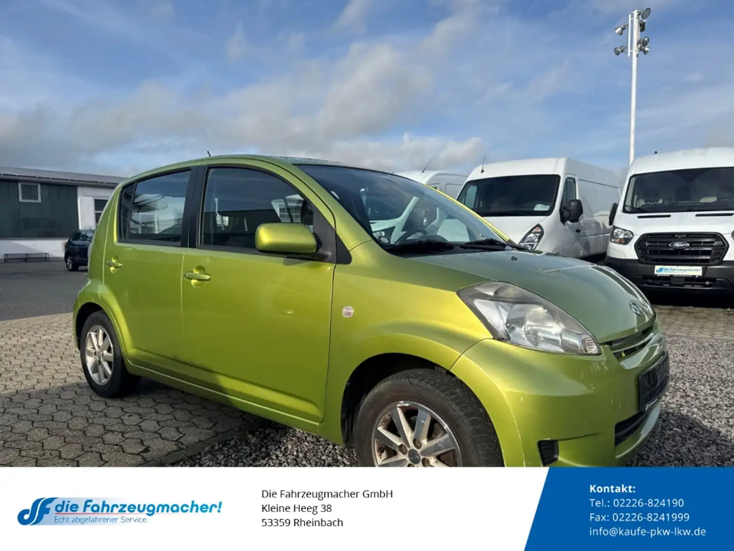 Daihatsu Sirion 1.3 Klima Lederlenkrad CD eFH Radio *EXPORT Grün - 1