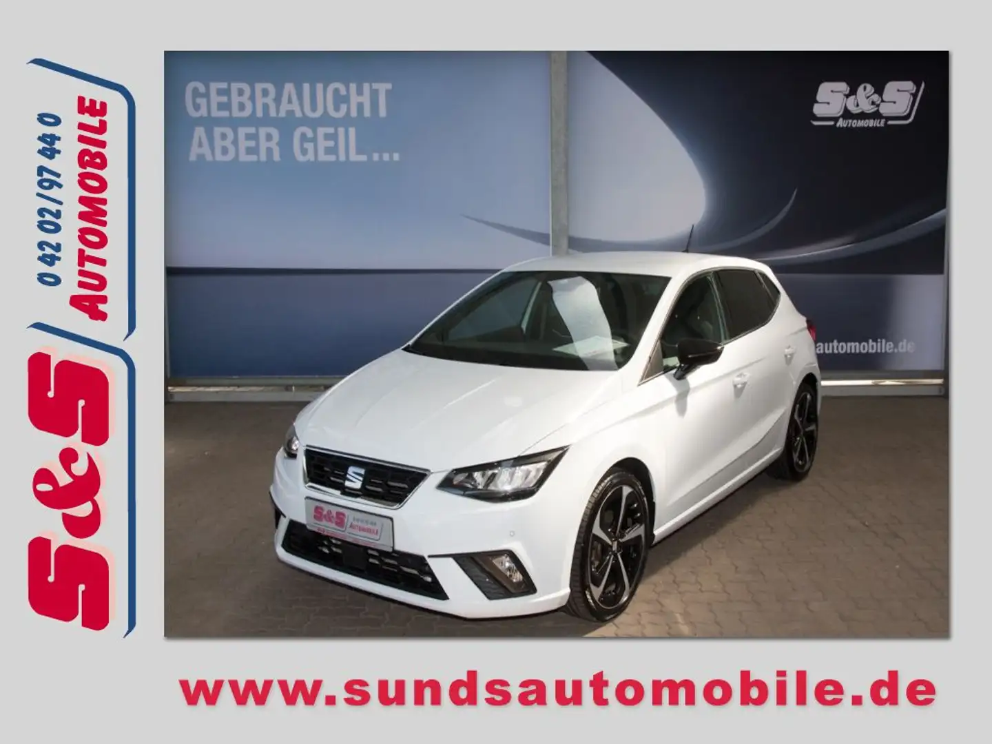 SEAT Ibiza 1.0 TSI FR DSG/LED/KAMERA/18 Zoll Weiß - 1