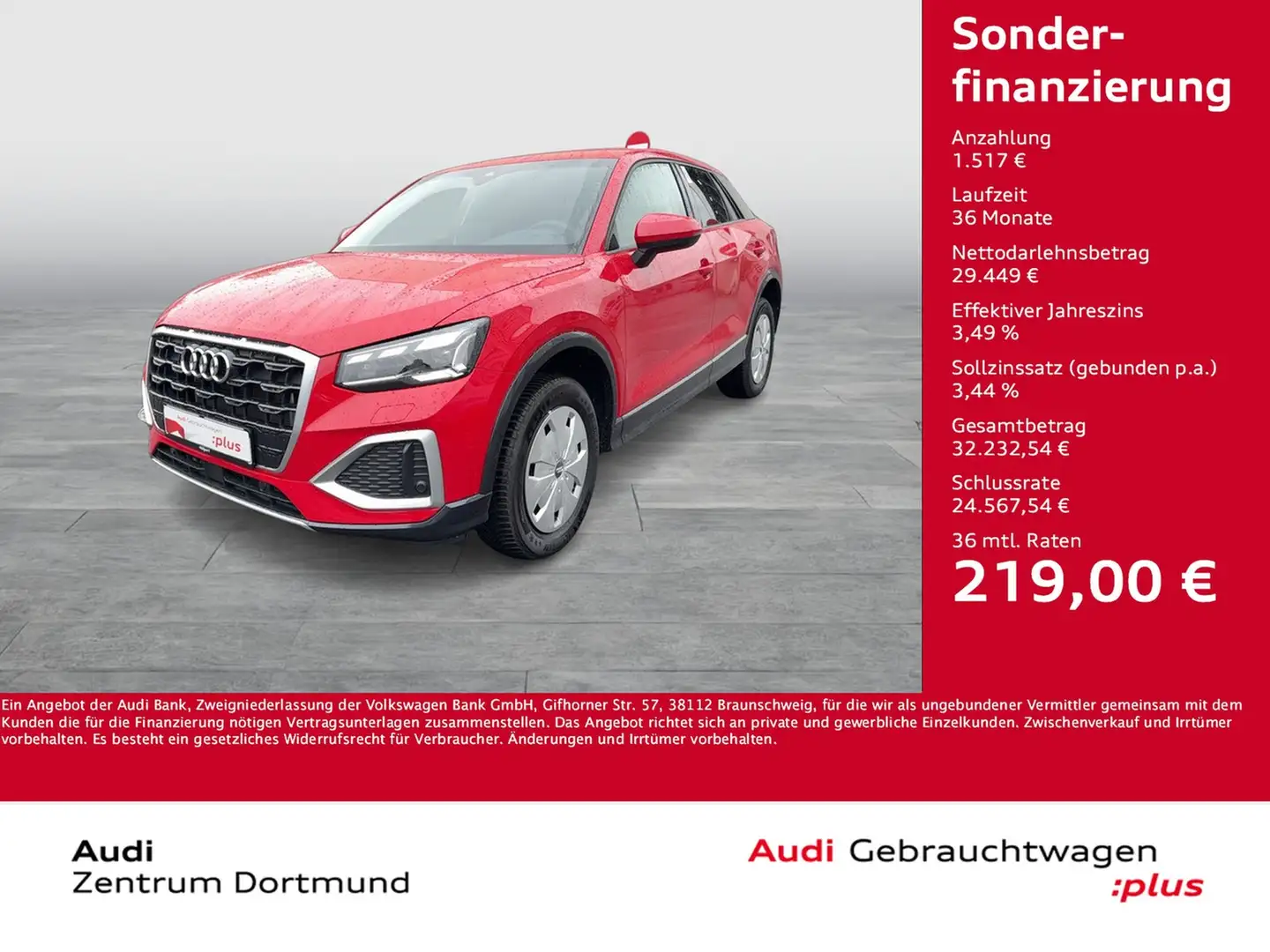 Audi Q2 35 advanced AHK LM18 ACC MATRIX EKLAPPE NAVI+ Rot - 1