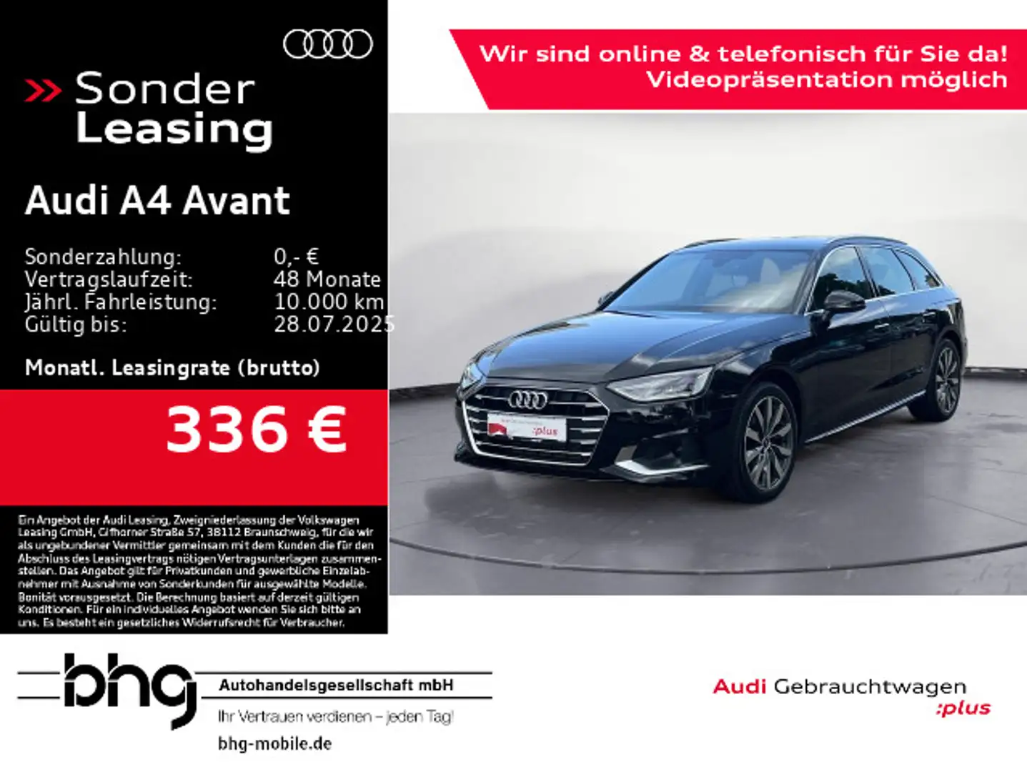Audi A4 35 TFSI S tronic advanced Schwarz - 1