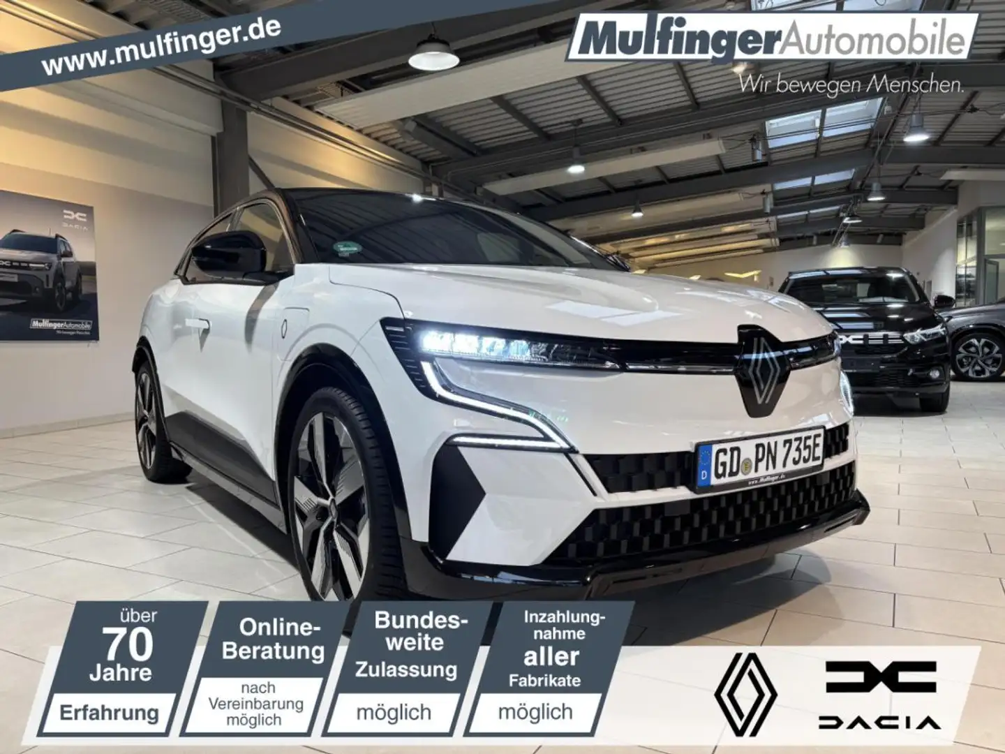 Renault Megane E-Tech 100 % elektr. TECHNO 220 Comfort Range ❗ SOFORT VE Weiß - 1
