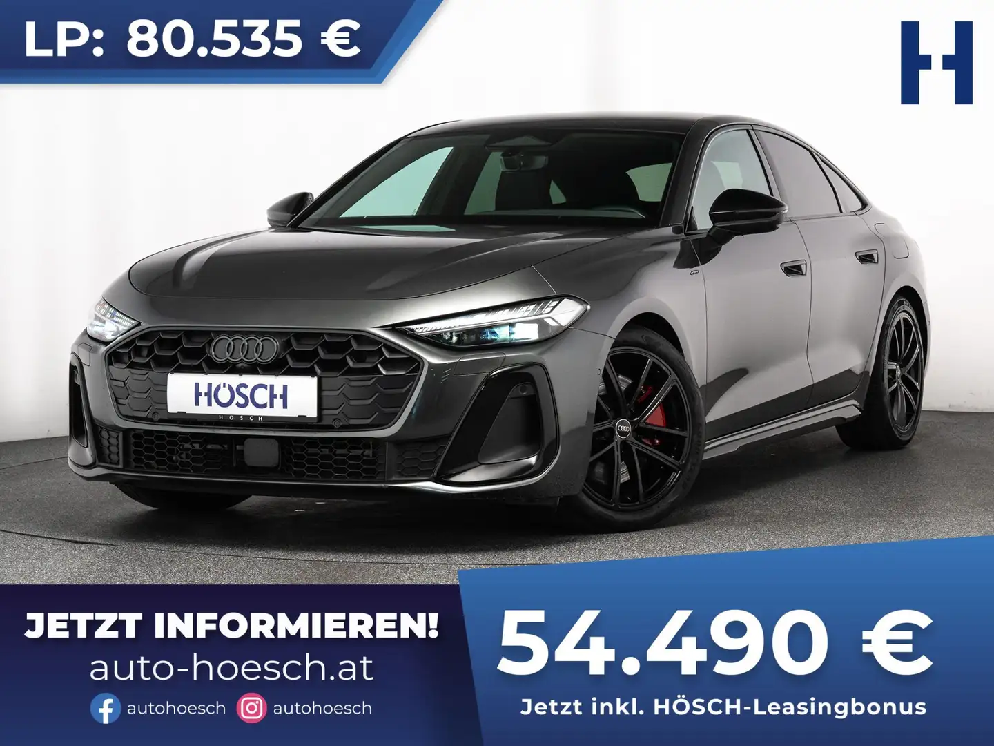 Audi A5 e-hybrid quattro 2xS-LINE BLACK TECH PLUS PANO ++ Grau - 1