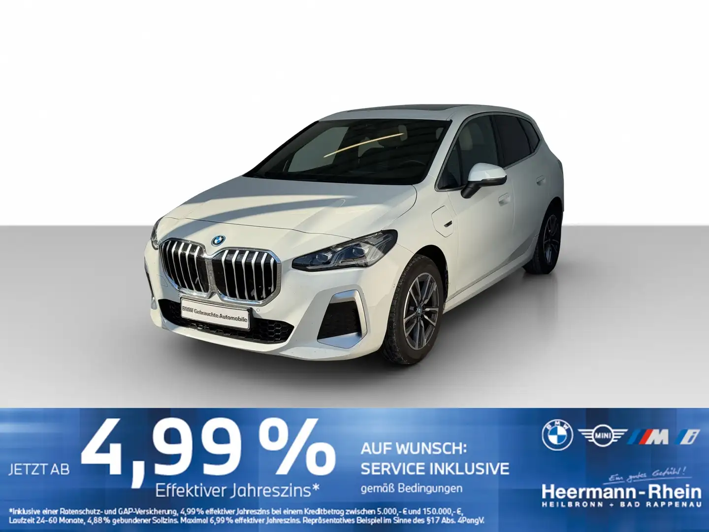 BMW 225 e xDrive Active Tourer M Sport Navi.GSD.AHK. Weiß - 2