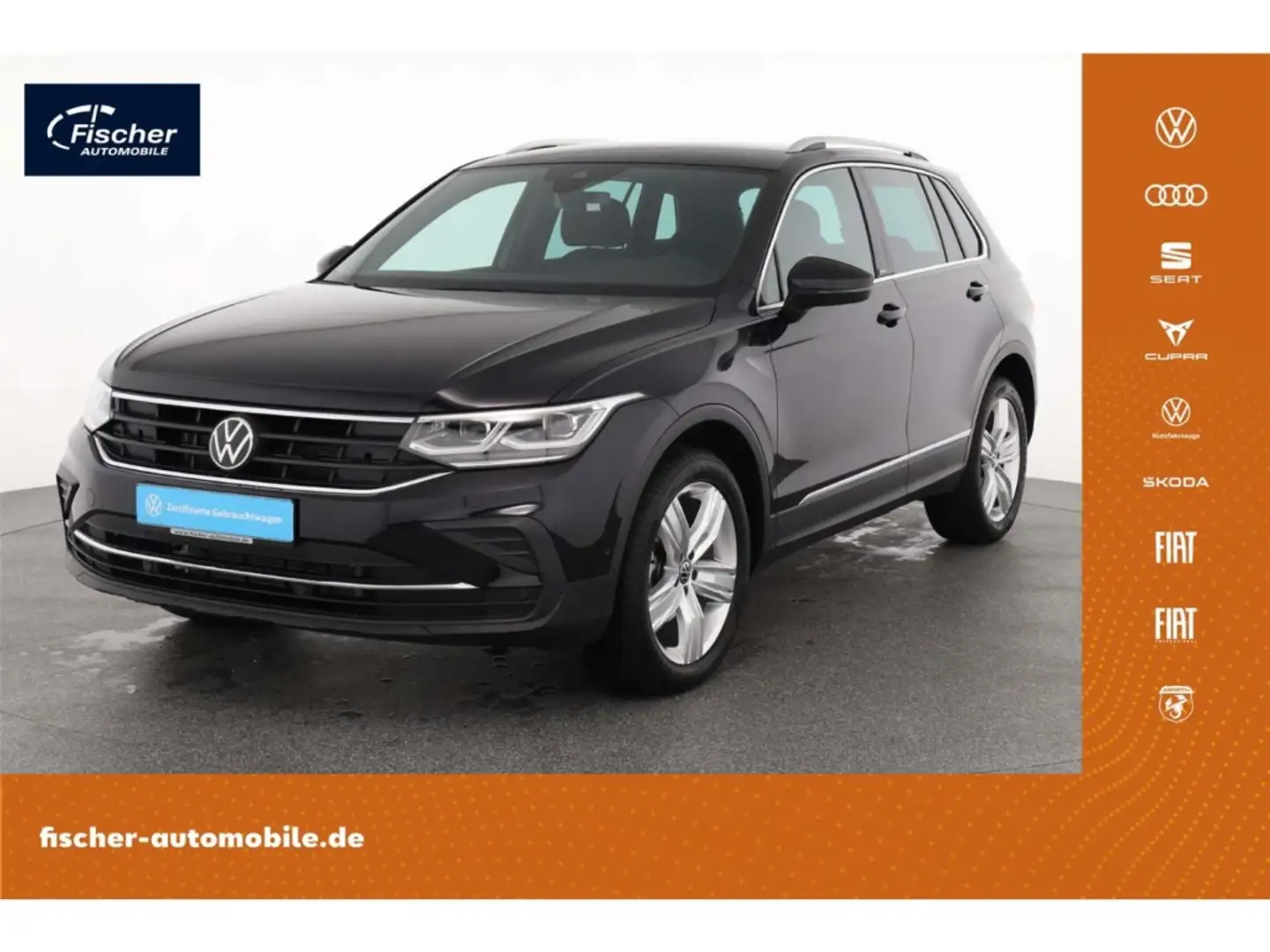 Volkswagen Tiguan 2.0 TDI 4Mot. Move DSG Matrix/AHK/RFK/SH Schwarz - 1
