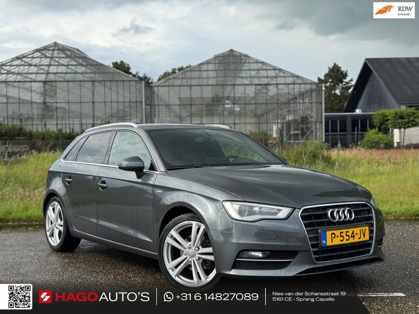 Audi A3 Sportback 1.4 TFSI Ambition 3x S-Line AUT | Bi-Xen Grau - 1