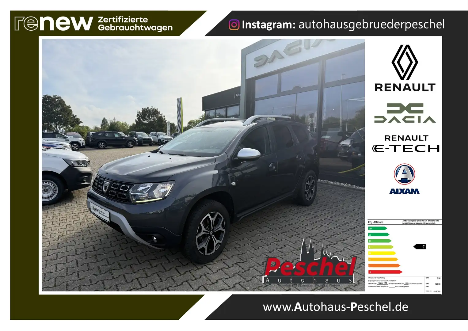 Dacia Duster Adventure  TCe150 4x4 Navi Kamera AZV WR Gris - 1