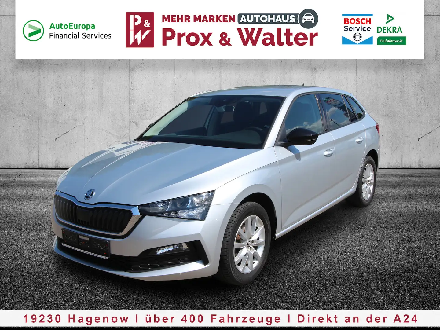 Skoda Scala 1.0 TSI Ambition Plus LED+KAMERA+TEMPOMAT Stříbrná - 2
