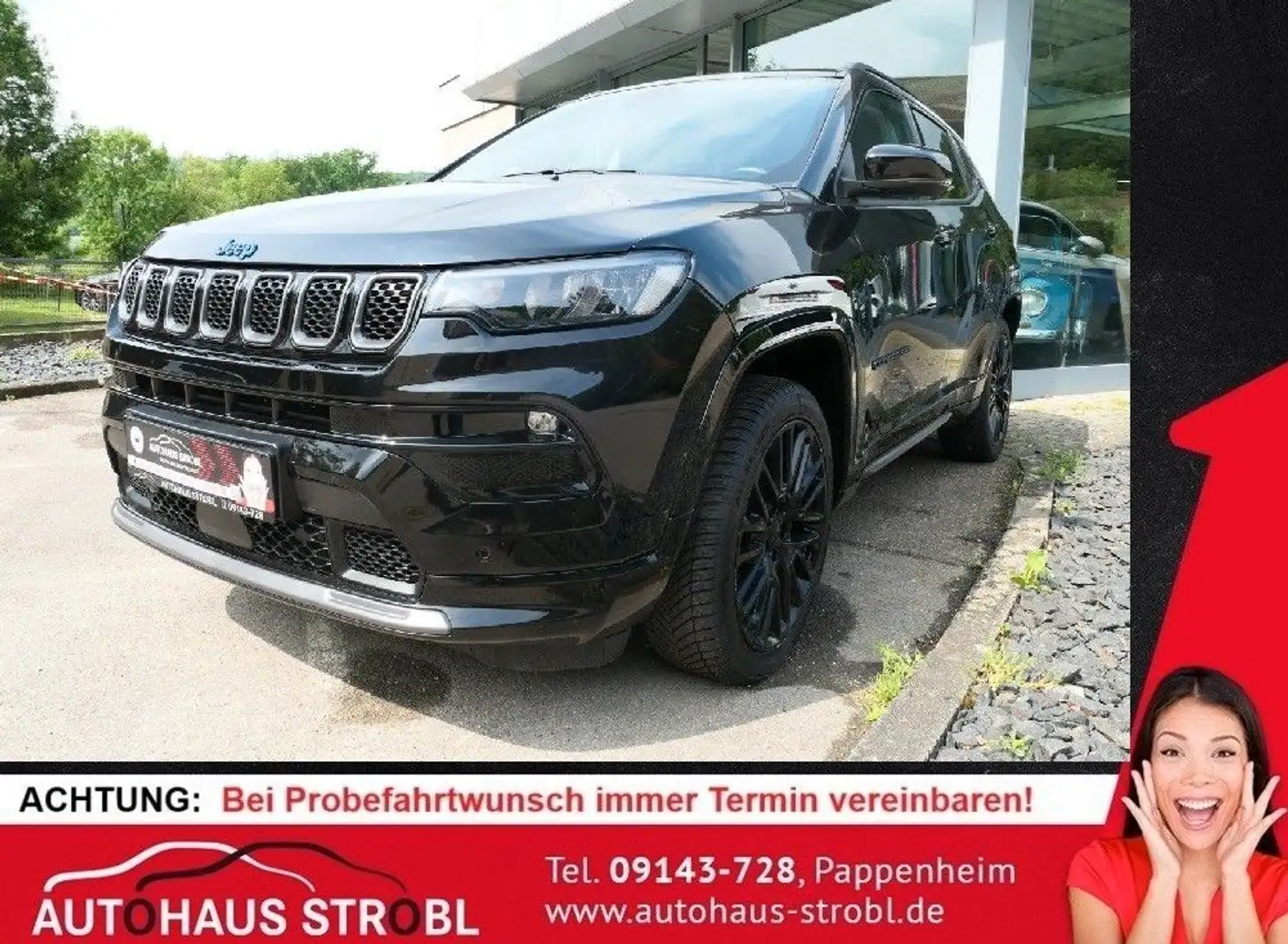 Jeep Compass S Hybrid 4WD/ Kamera/ ACC/ Full-L/ Leder Nero - 1