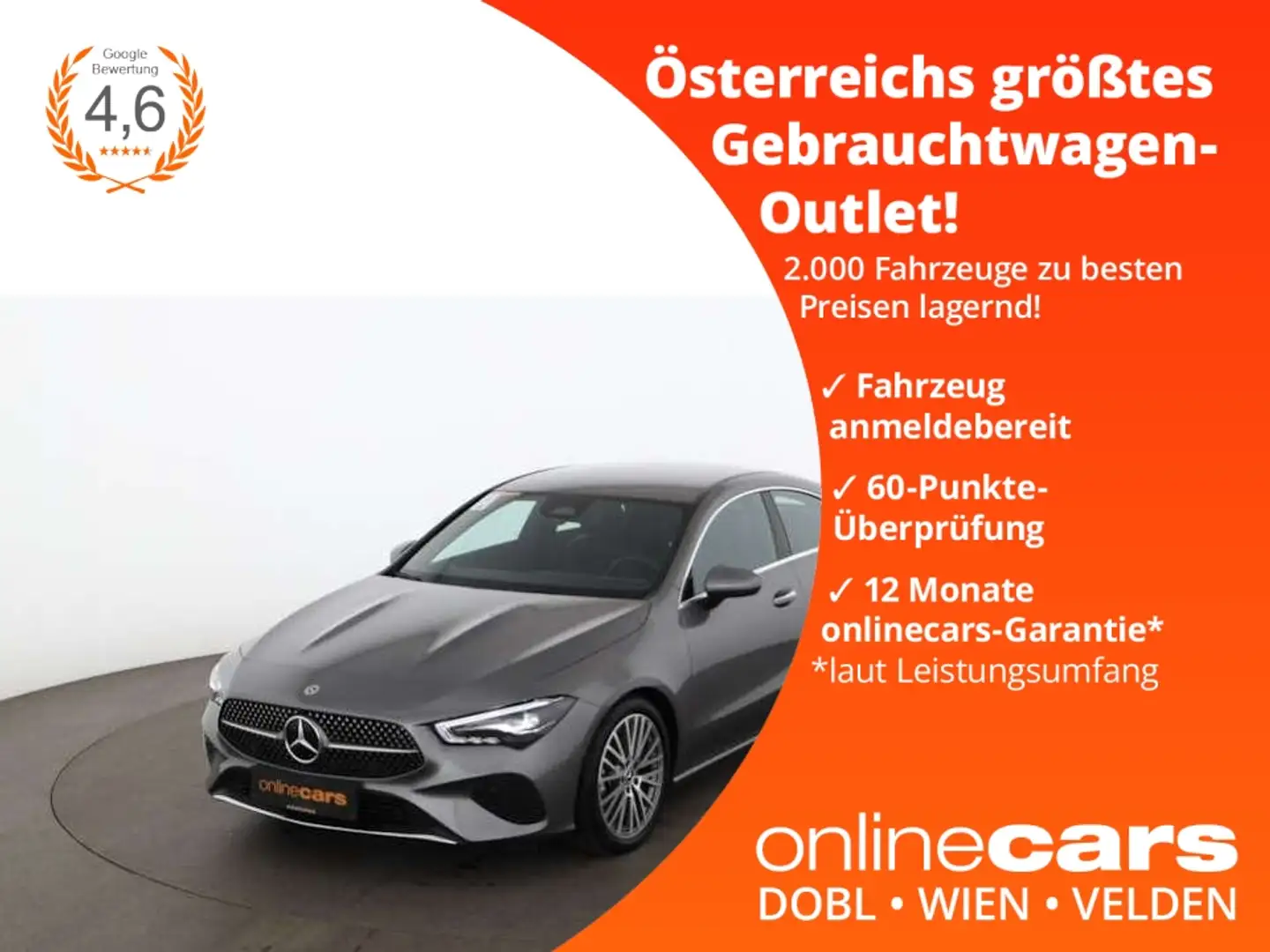 Mercedes-Benz CLA 180 Progressive Aut LED NAVI R-KAMERA LEDER Grau - 1