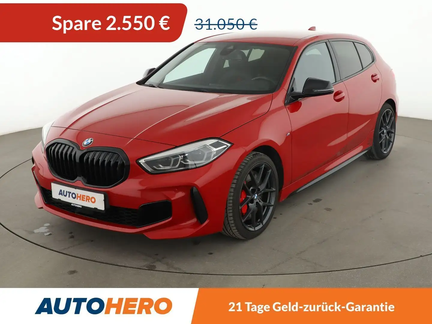 BMW 128 128ti Aut.*TEMPO*NAVI*PDC*SHZ*ALU*LED* Червоний - 1