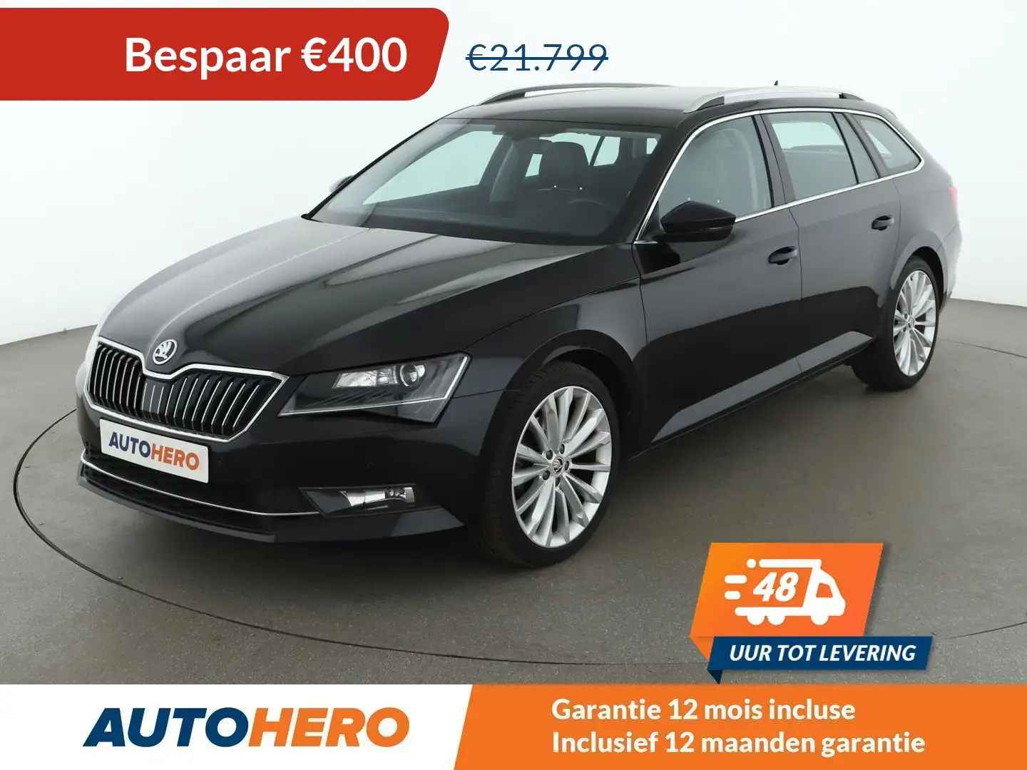 Skoda Superb 2.0 TDI Style Zwart - 1