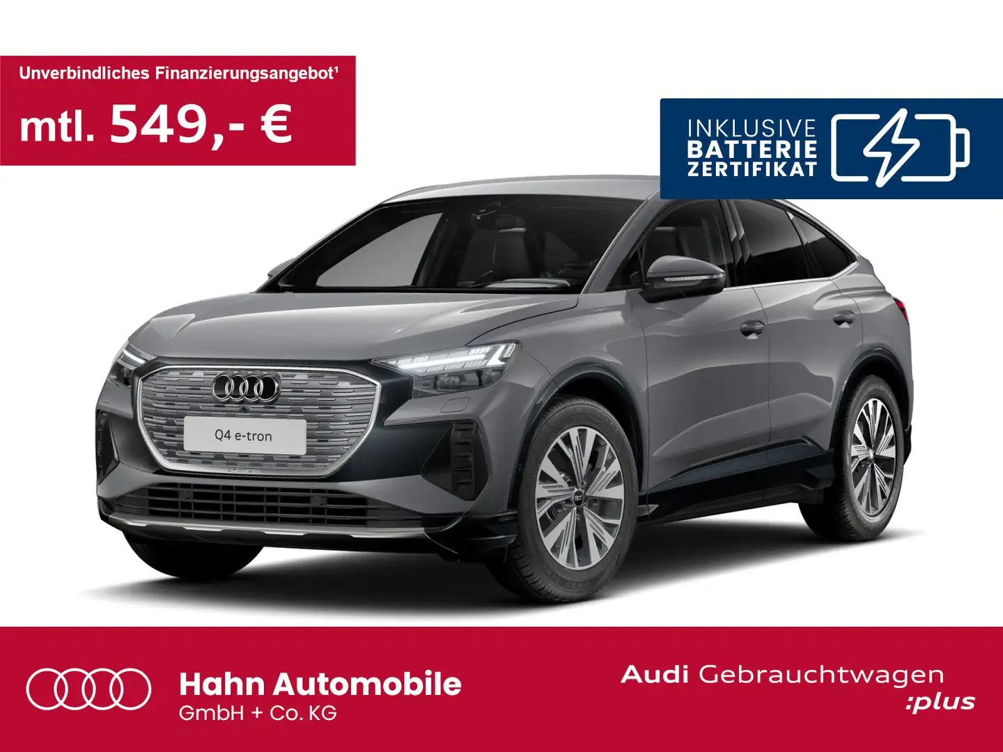 Audi Q4 e-tron Q4 Sportback 45 e-tron advanced S line 360° AHK Grau - 1