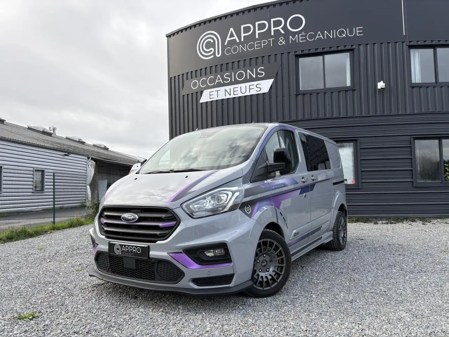 Ford Transit Custom 2.0 EcoBlue - 170 - BVA S\u0026S  CABINE APPROFONDIE MS-RT limited Gris - 1