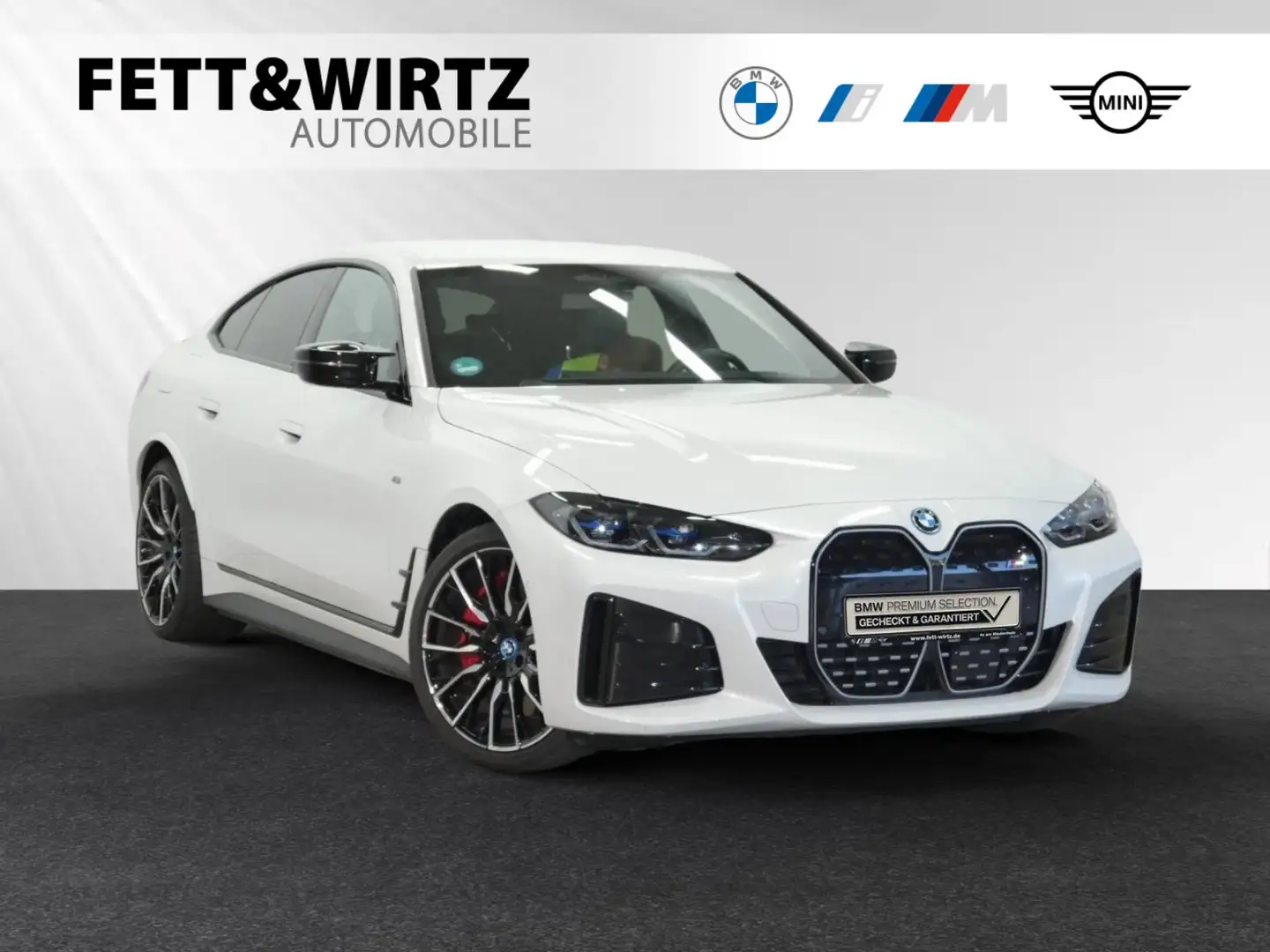 BMW i4 M50 Gran Coupé Lr. 466,- br. o.Anz. 27Mon/5`Km p.A Weiß - 1
