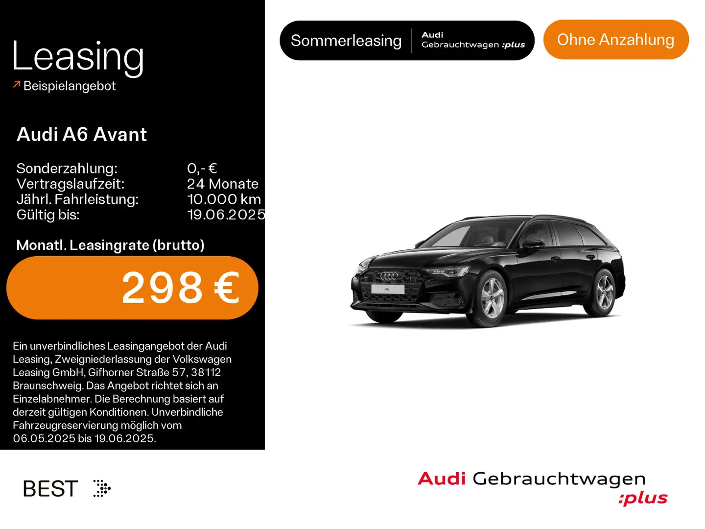 Audi A6 40 TDI advanced*MATRIX*NAVI-PLUS*OPTIK- Schwarz - 1