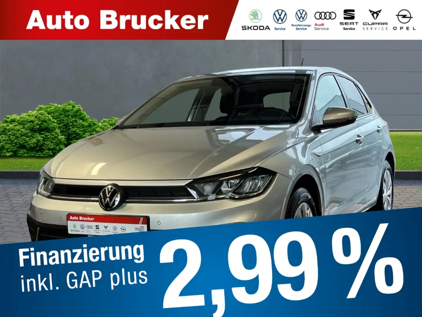 Volkswagen Polo VI Life 1.0 Navi+LED+Sitzheizung Klimaautomatik Silber - 1