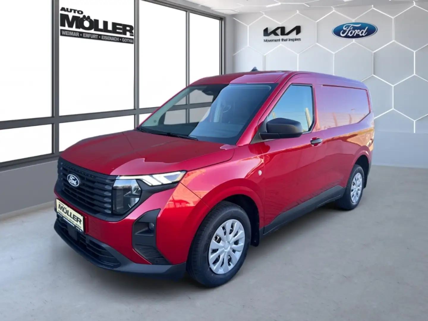 Ford Transit Courier 1.0T Trend Kastenwagen FWD M6 AHK Klima Fahrass.2 Rouge - 2